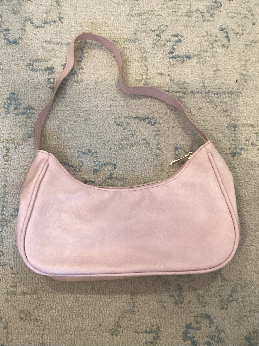 Soft Pink Shoulder Bag - Minimal Women's Handbag